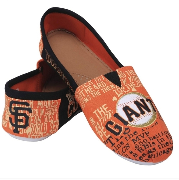 Genuine Merchandise San Francisco Giants Canvas Shoes Size Medium - Picture 1 of 1